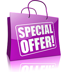 shopping bag SPECIAL OFFER, purple