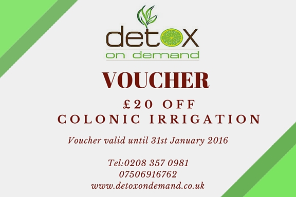 Colonic Irrigation Voucher January